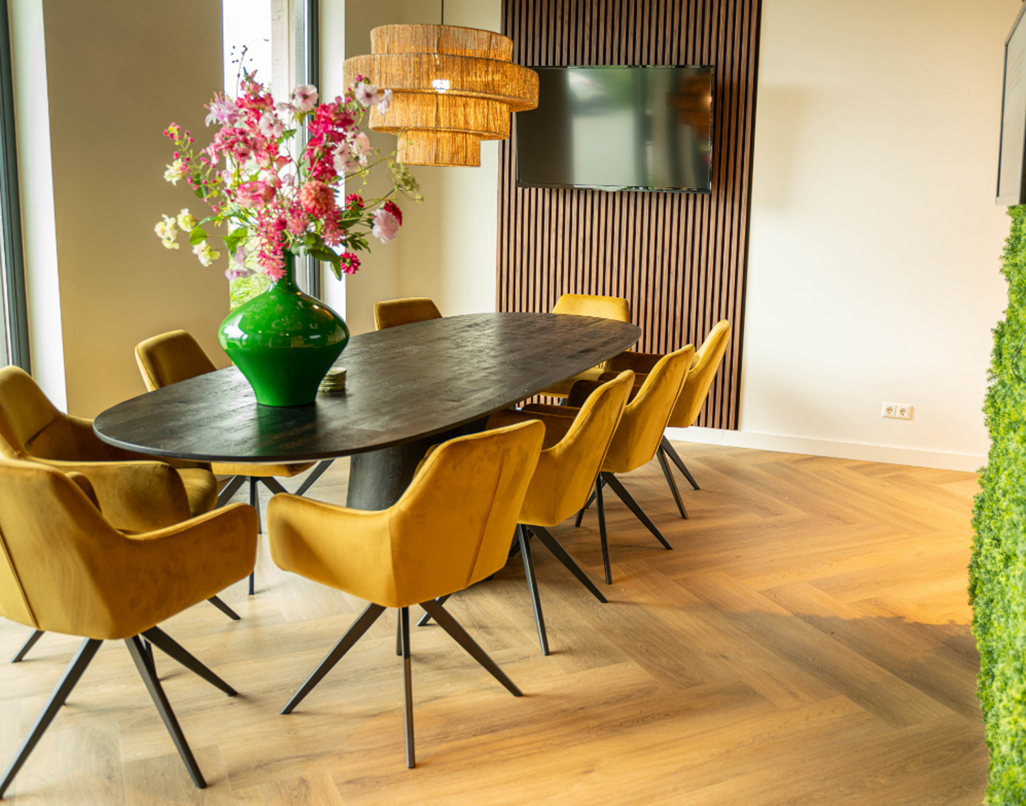 PVC vloer visgraat woonkeuken