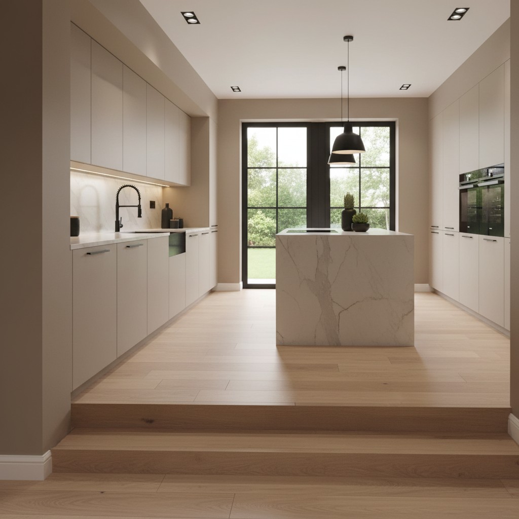 Pvc vloer keuken neutrale kleur