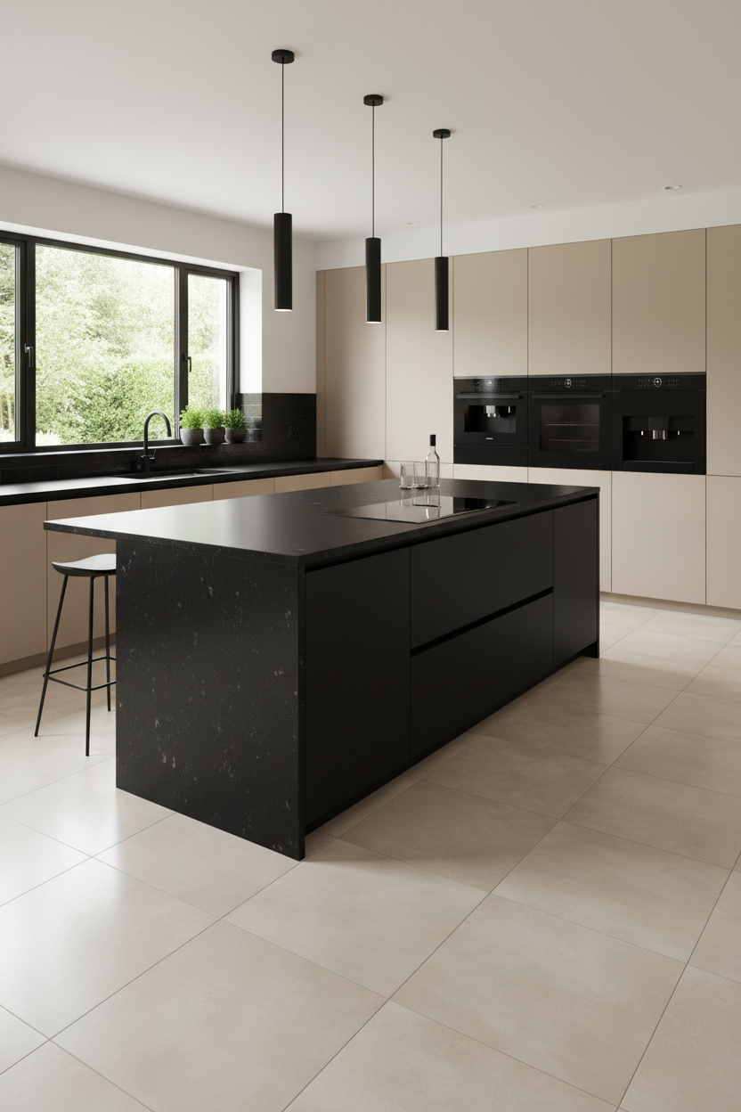 PVC Tegel woonkeuken huisdieren